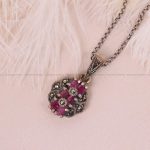 گردنبند یاقوت سرخ زنانه کد 6666