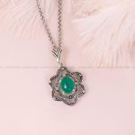 گردنبند عقیق زنانه کد 6669