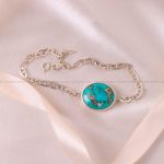 دستبند فیروزه زنانه کد 6677