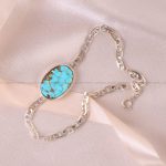 دستبند فیروزه زنانه کد 6678