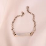 دستبند نقره مردانه کد 6687