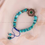 دستبند فیروزه خزامه کد 6689
