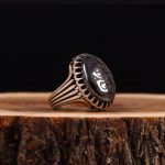 انگشتر حدید مردانه کد 6305