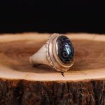 انگشتر حدید مردانه کد 6308