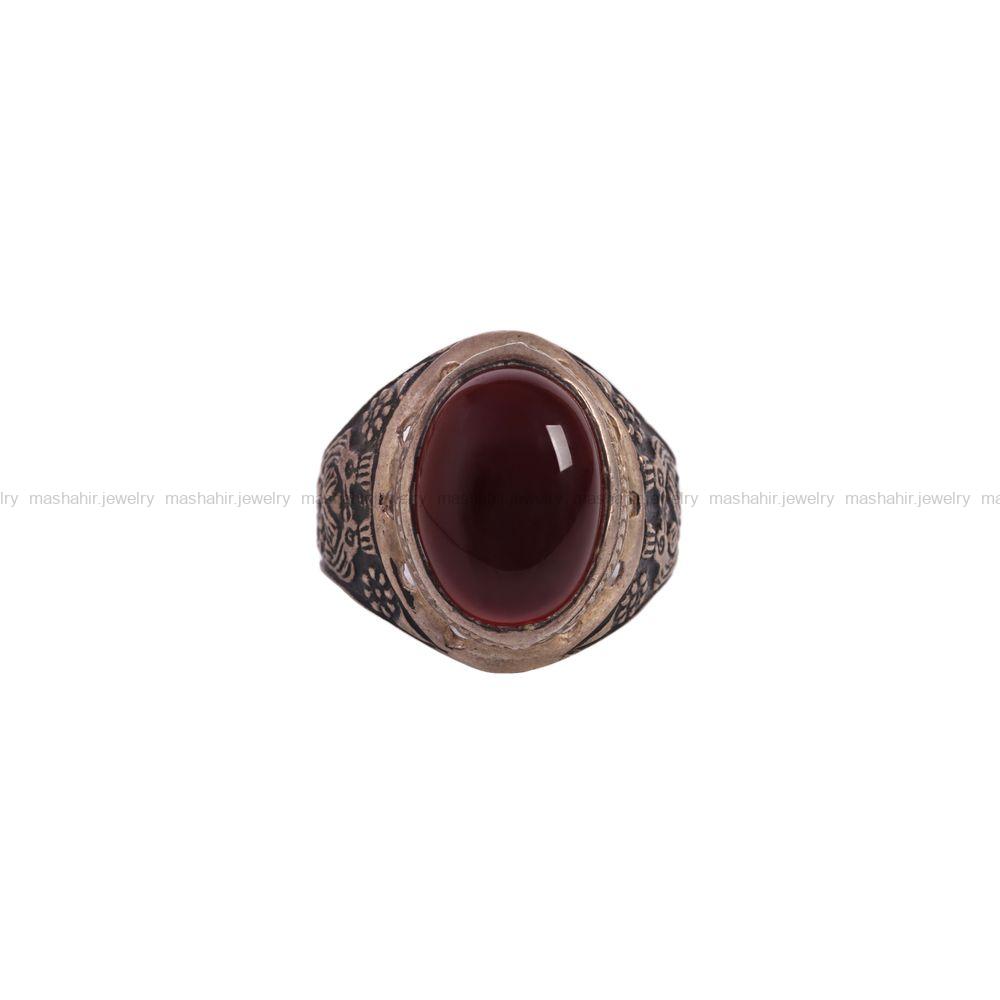 انگشتر عقیق مردانه کد 6714
