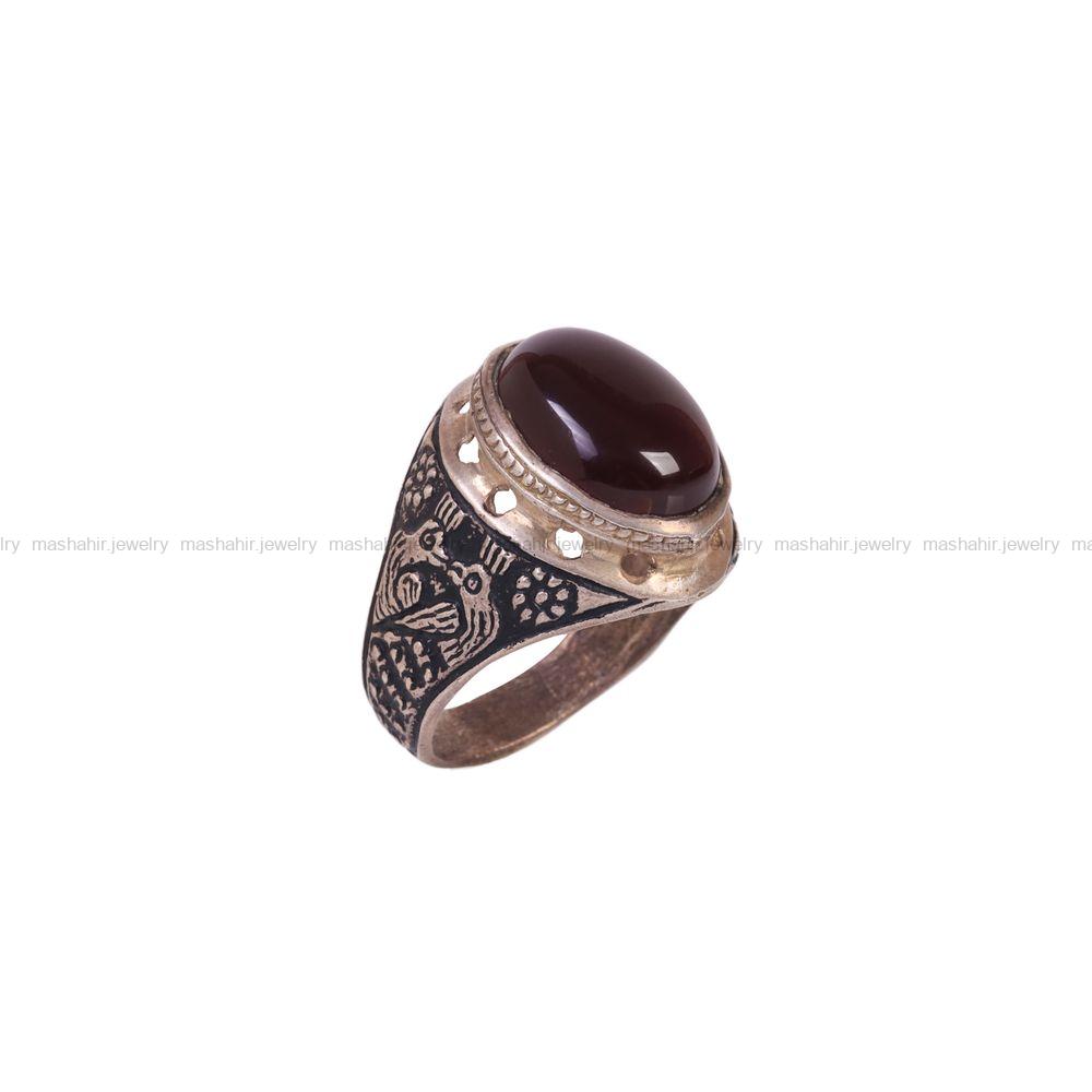 انگشتر عقیق مردانه کد 6714