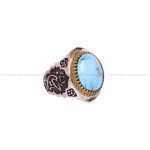 انگشتر فیروزه شجری مردانه کد 6350