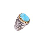 انگشتر فیروزه شجری مردانه کد 6360