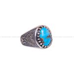 انگشتر فیروزه شجری مردانه کد 6380