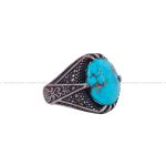 انگشتر فیروزه شجری مردانه کد 6382