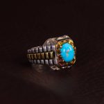 انگشتر فیروزه شجری مردانه کد 6352