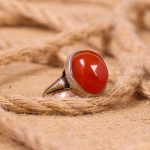 انگشتر عقیق مردانه کد 6694