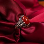 انگشتر عقیق مردانه کد 6706