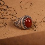 انگشتر عقیق مردانه کد 6711