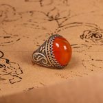 انگشتر عقیق مردانه کد 6712