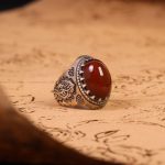 انگشتر عقیق مردانه کد 6713