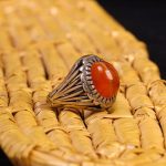 انگشتر عقیق مردانه کد 6718