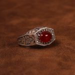 انگشتر عقیق مردانه کد 6725