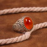 انگشتر عقیق مردانه کد 6729