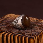 انگشتر عقیق مردانه کد 6734