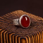 انگشتر عقیق مردانه کد 6736