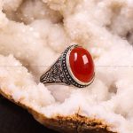 انگشتر عقیق مردانه کد 6739