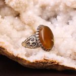 انگشتر عقیق مردانه کد 6741