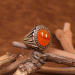 انگشتر عقیق مردانه کد 6747