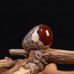 انگشتر عقیق مردانه کد 6748