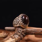 انگشتر عقیق مردانه کد 6750