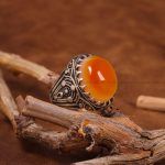 انگشتر عقیق مردانه کد 6751