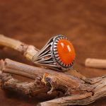 انگشتر عقیق مردانه کد 6753