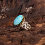 انگشتر فیروزه شجری مردانه کد 6477