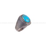 انگشتر فیروزه شجری مردانه کد 6479