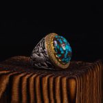 انگشتر فیروزه شجری مردانه کد 6401