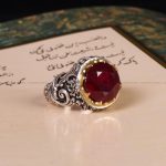 انگشتر یاقوت سرخ مردانه کد 6433
