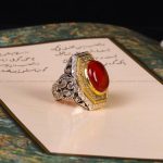 انگشتر عقیق یمن مردانه کد 6434