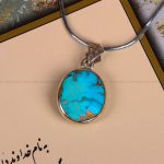 گردنبند فیروزه زنانه کد 7481