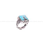 انگشتر فیروزه شجری مردانه کد 8781