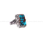 انگشتر فیروزه شجری مردانه کد 8785