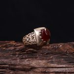 انگشتر عقیق یمن مردانه کد 7896