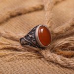 انگشتر عقیق مردانه کد 7902