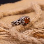 انگشتر عقیق یمن مردانه کد 7904