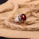 انگشتر عقیق یمن مردانه کد 7905