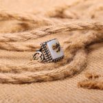 انگشتر عقیق شجر مردانه کد 7914