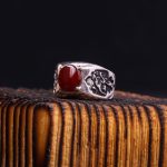 انگشتر عقیق یمن مردانه کد 7919