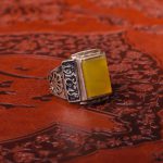 انگشتر شرف الشمس مردانه کد 7923