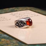 انگشتر عقیق یمن مردانه کد 7930