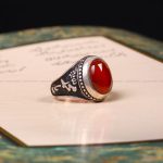 انگشتر عقیق مردانه کد 7932