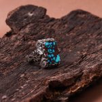 انگشتر فيروزه شجری مردانه کد 8785